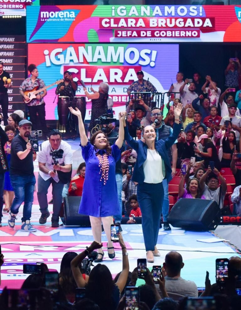 CLARA BRUGADA JEFA DE GOBIERNO ELECTA DE LA CDMX, RECIBE DEL IECM CONSTANCIA DE MAYORÍA