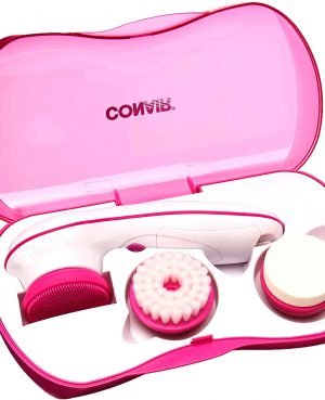 Fancii Cepillo Limpiador Facial Eléctrico con 3 Cabezales Exfoliantes, Resistente al Agua