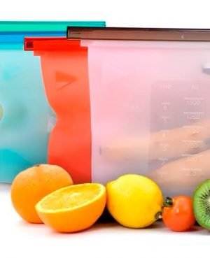 Bolsas De Silicón Reutilizables Antiderrames (4pz)