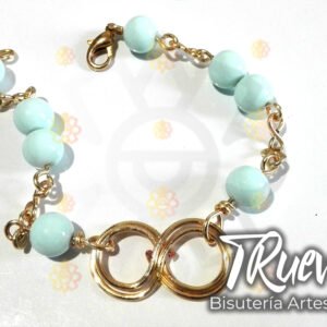 Pulsera de infinito dorada o plateada