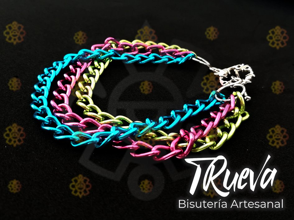 Pulsera de cadenas en 3 colores - Image 2