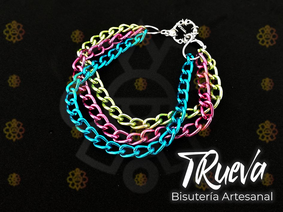 Pulsera de cadenas en 3 colores - Image 5