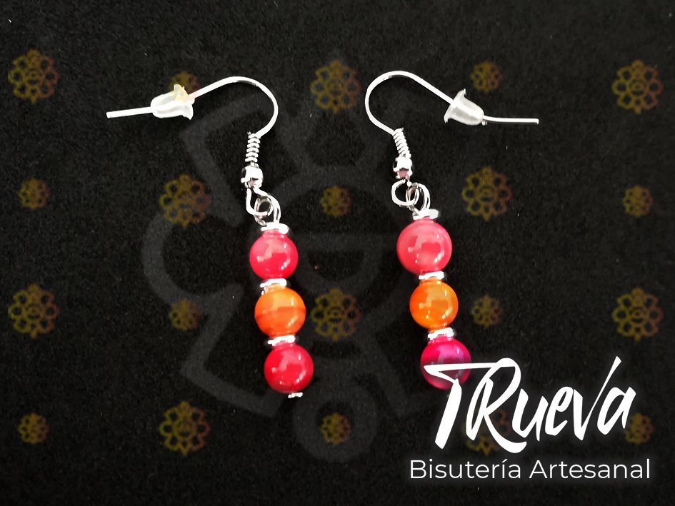 Pendientes de 3 abalorios - Image 2