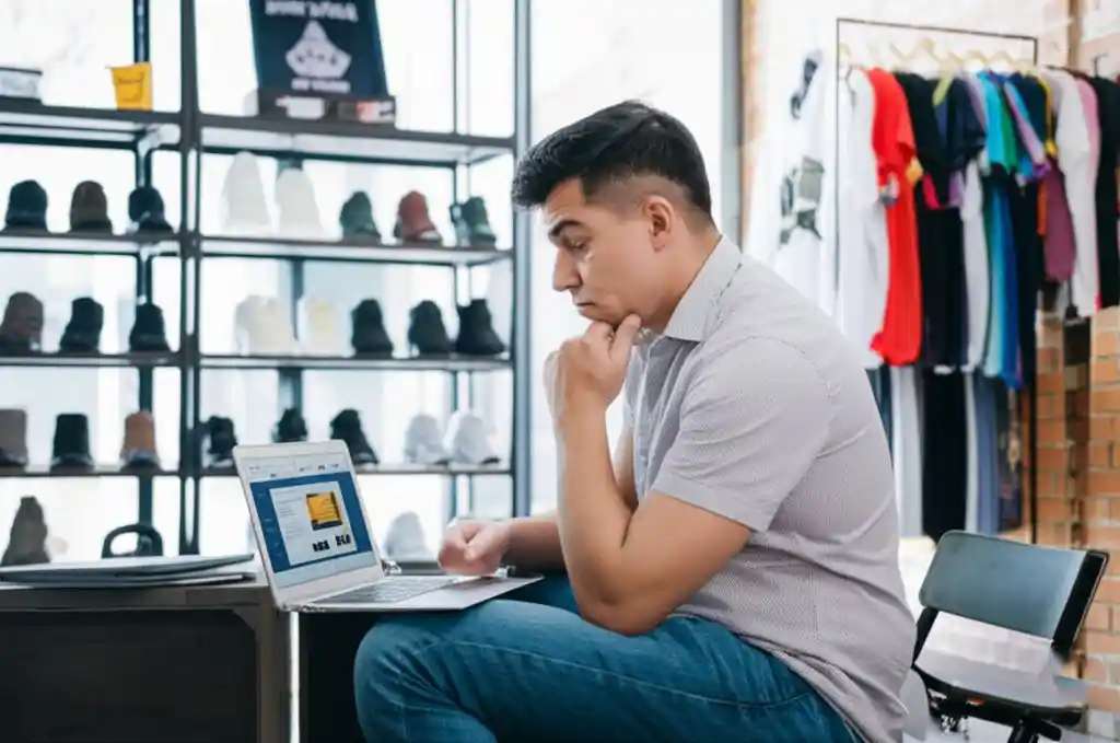 sitio web no está funcionando dueño preocupado sin ventas en su tienda 02